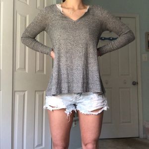 Hollister grey long sleeve